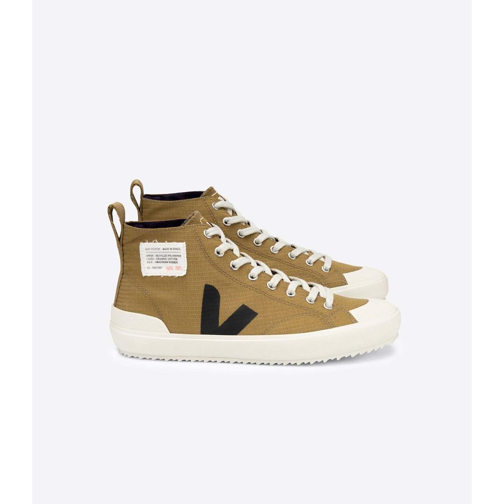 Khaki Men\'s Veja NOVA HL RIPSTOP High Tops | AU 100JPQ